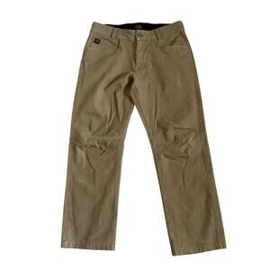 Brunt Workwear Pants Mens 32x30 Act (34x28) Khaki Canvas Work Pants